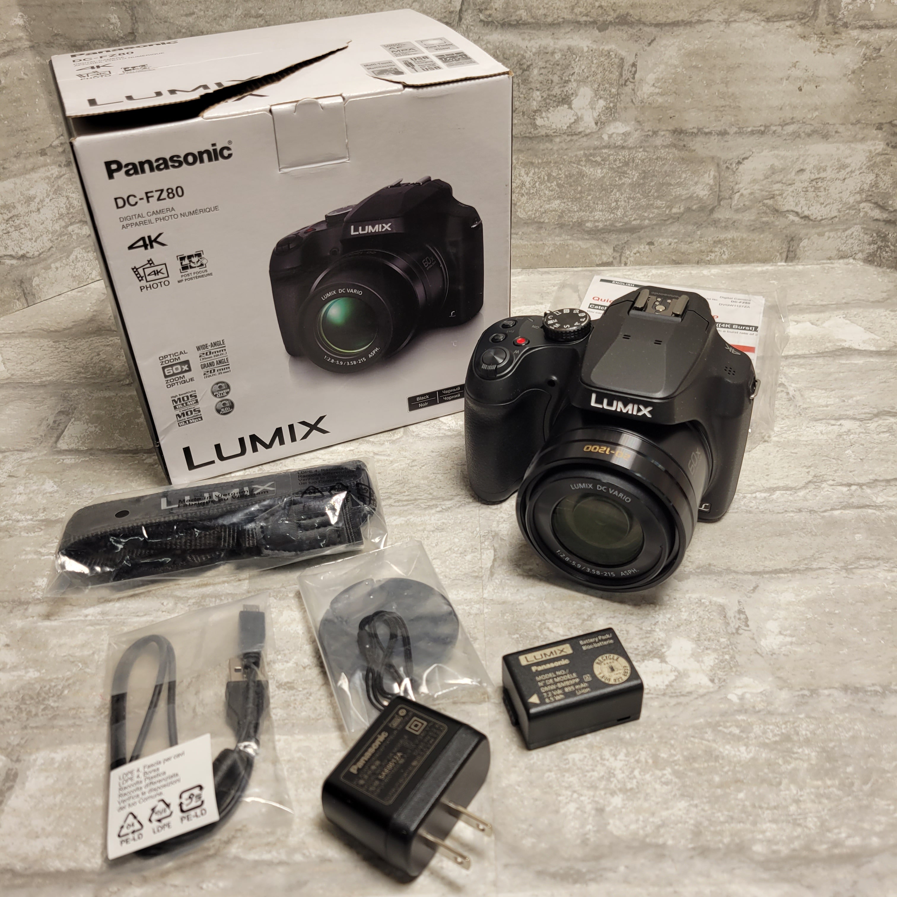 Panasonic Lumix DC-FZ80 4K 18.1 MP Digital Camera (8151735959790)